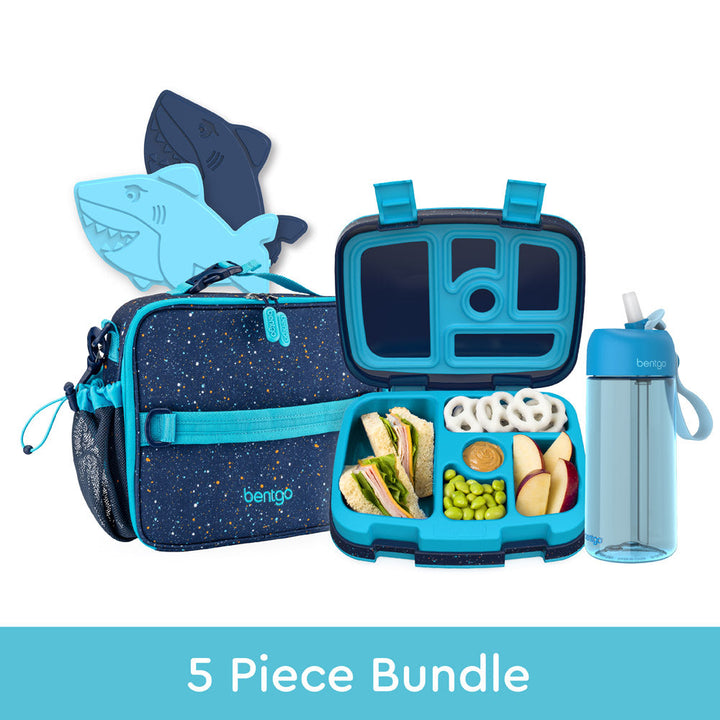 Bentgo Kids Prints Lunch 5-Piece Set with Ice Packs U4