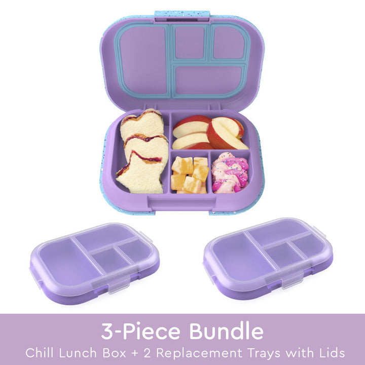 Bentgo Chill Kids Lunch Box & 2 Extra Trays with Lids J3