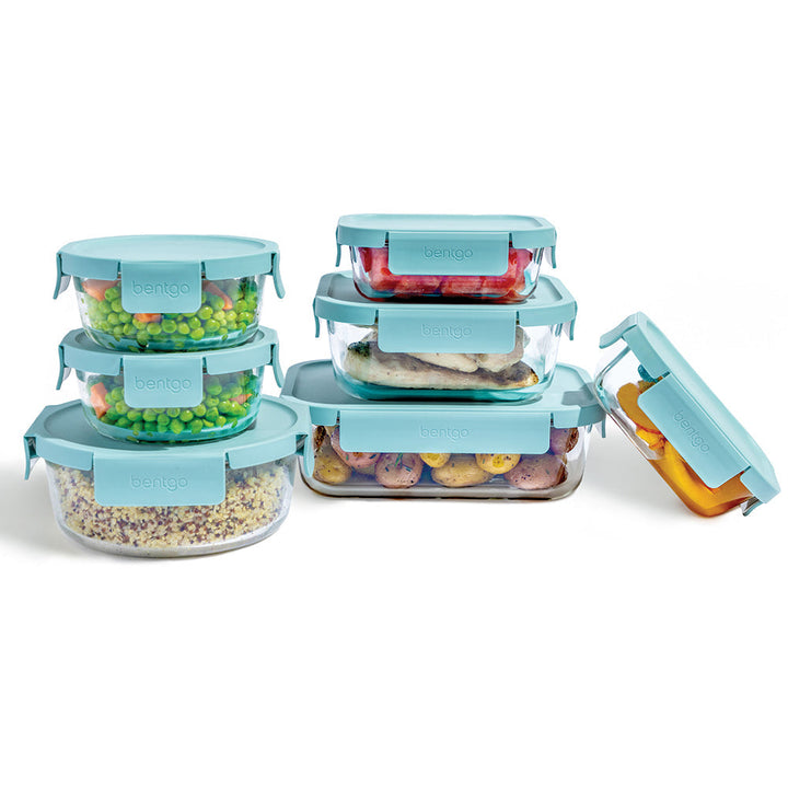 Bentgo Glass Leak-Proof Food Storage Set (14-Piece) L7