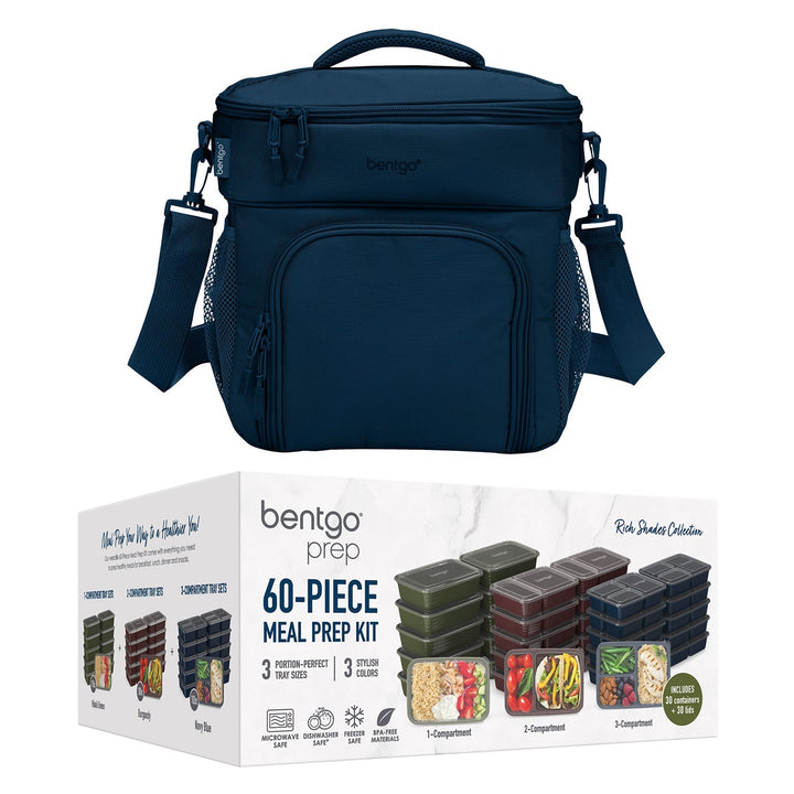 Bentgo Prep Deluxe Bag & 60-Piece Meal Prep Container Set N0